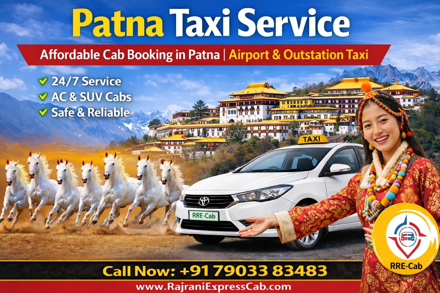 Taxi Cab Services in Patna:-RRE_Cab cab service in patna for airport & local taxi