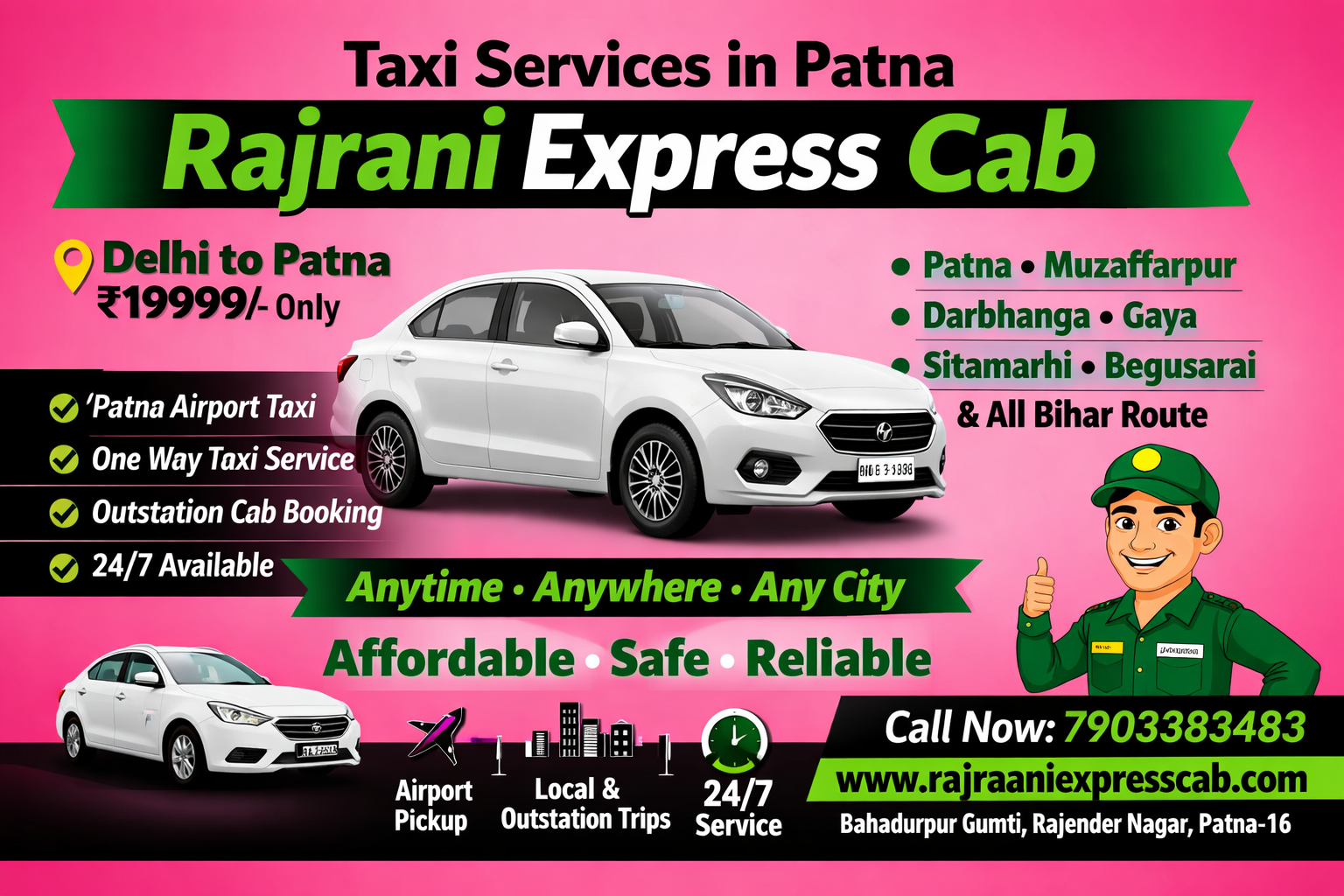 Taxi Service in Siwan rre cab28